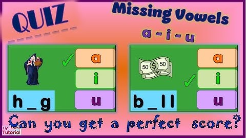 Can You Get a Perfect Score? || MISSING LETTER  ||  Medial Vowels  A - I - U  || Liy Learns Tutorial