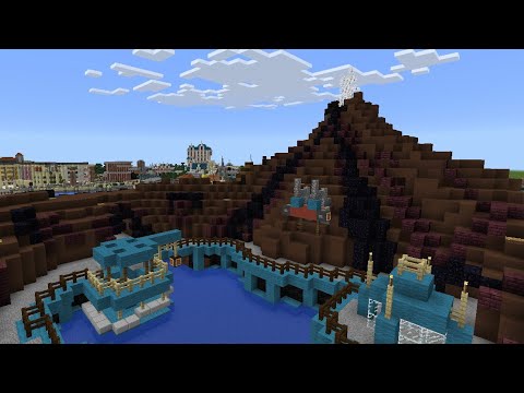 Minecraft Pe ミニミニディズニーシー プロメテウス火山噴火 Youtube