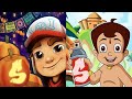 Subway surfers Mexico [Helloween] 🆚 Chhota Bheem Adventure Run Map Comparison 