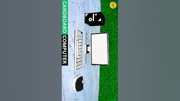 Mini Computer From Cardboard - Cardboard Computer - #shorts #thecrafthub #diy #cardboardcomputer