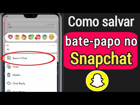 Vídeo: O que significa salvar no bate-papo no Snapchat?