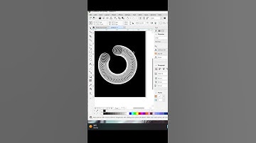 Spirograph Effect in Coreldraw  #shorts #coreldraw #shortsvideo #tutorial #videos