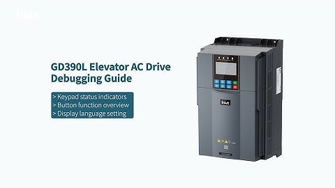 GD390L Elevator AC Drive Keypad Status Indicators and Function Overview