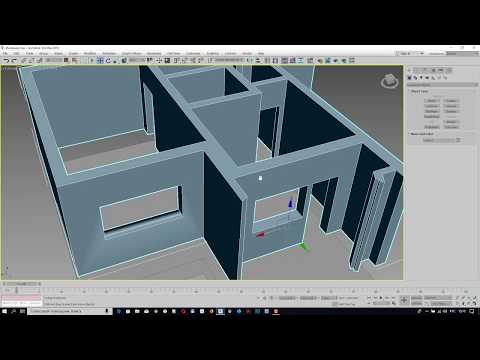 Видео: Как вырезать оконные и дверные проемы в 3ds Max.