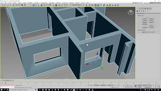 Как вырезать оконные и дверные проемы в 3ds Max.