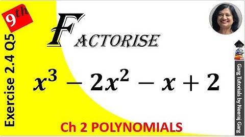 x3-2x2-x+2 factorise | how to factorise x3-2x2-x+2 | factorise x3-2x2-x+2 using factor theorem