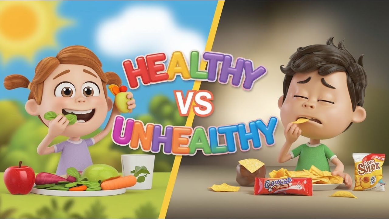 "Healthy Food vs Junk Food - Fun Kids Song" - YouTube