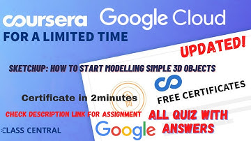 SketchUp: how to start modelling simple 3D objects, All Quiz Answers.#coursera #learning #quiz #mr