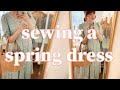 Sew A Spring Dress with Me! DIY Tie Sleeve Midi Dress for Spring