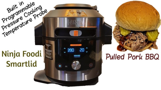 Ninja OL601 Foodi XL 8 Qt. Pressure Cooker Steam Fryer with SmartLid,  14-in-1 that Air Fries, Bakes & More, with 3-Layer Capacity, 5 Qt. Crisp  Basket & 45 Recipes, Silver/Black