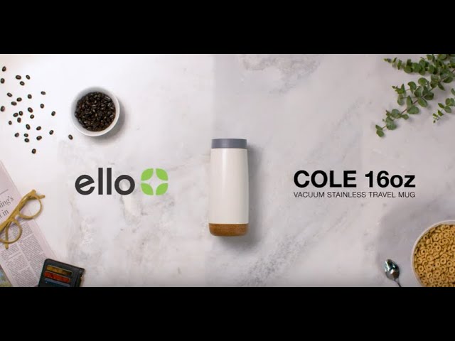 Ello Cole 16oz Vacuum Insulated Stainless Steel Travel Mug