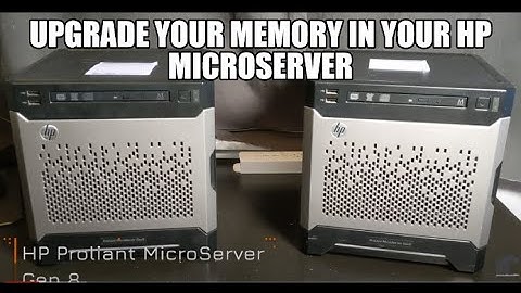 How to upgrade the memory in your HP Microserver Gen 8