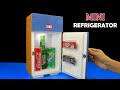 How to make a mini refrigerator at home  diy