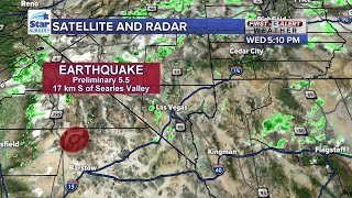 5.5 earthquake hits near ridgecrest, california, and was felt in las
vegas.