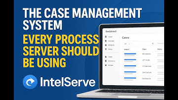 The Case Management System Every Process Server Should Be Using | IntelServe Standard Demo