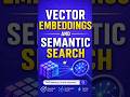 Vector Embeddings and Semantic Search