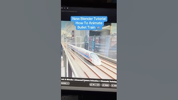 How to create bullet train animation in blender with free assets