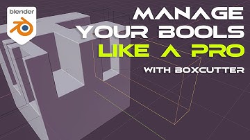 Manage your bools like a pro with Boxcutter - Blender tutorial.