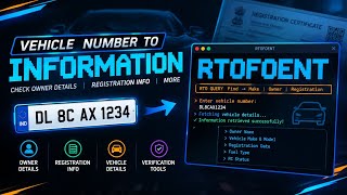 🚗 How to Get Full Information Using a Vehicle Number | Number Plate LookupYouTube Description screenshot 1
