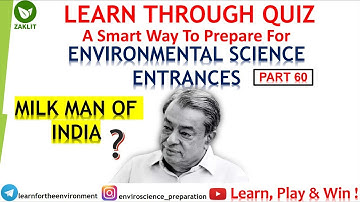 Important EVS Concepts Through EnviroQuiz(Part 60)