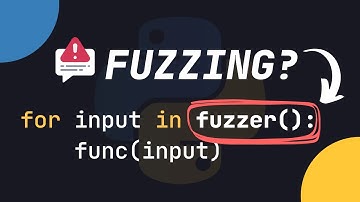 "Fuzzing" In Python Can PREVENT Your Functions From FAILING