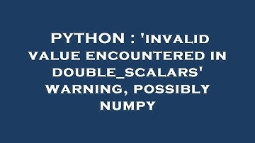 PYTHON : 