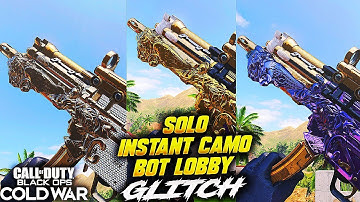 *NEW* COLD WAR SOLO INSTANT CAMO BOT LOBBY UNLIMITED XP GLITCH AFTER PATCH 1.22!