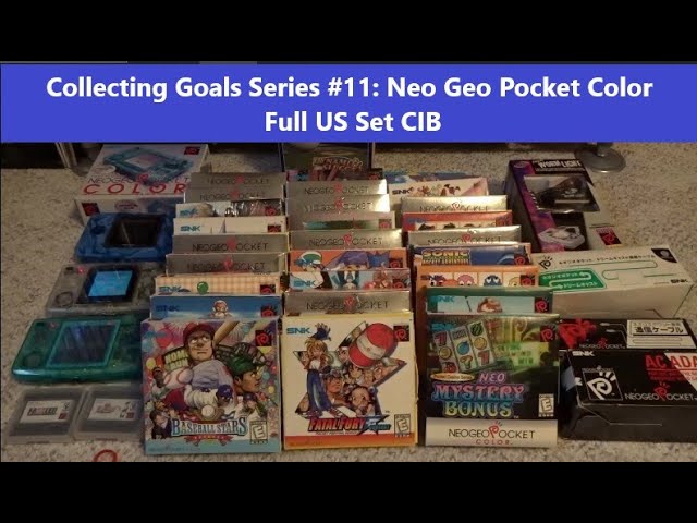Collecting Goals Series #11: Neo Geo Pocket Color U.S. Library Complete CIB  Set NGPC SNK Handheld 
