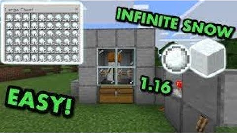 Easy 1.21 Automatic Snow Farm Tutorial in Minecraft Bedrock