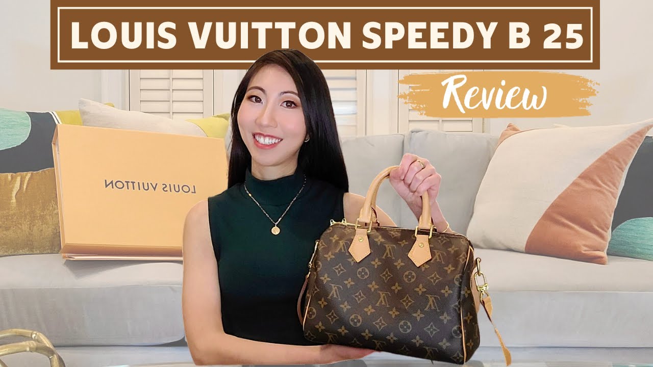 NEW LOUIS VUITTON SPEEDY BANDOULIERE 25 COGNAC REVIEW/FIRST  IMPRESSIONS/WHAT FITS/PERFECT ORGANIZER 