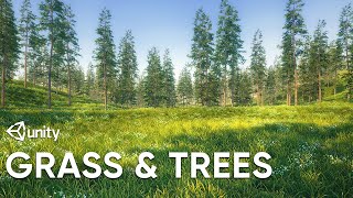 Quickly Scatter Grass and Trees on Terrain in Unity