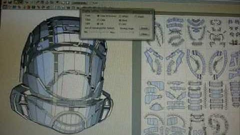 HELPFULL Pepakura Tutorial ODST helmet Part one