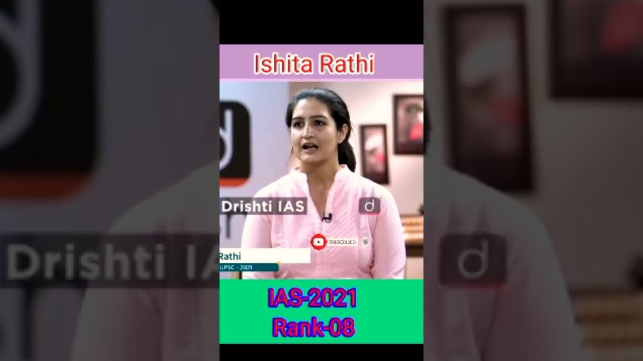 Isitha Ratti Ias Ishita Rathi IAS INTERVIEW,Rank-08, 2021 - YouTube