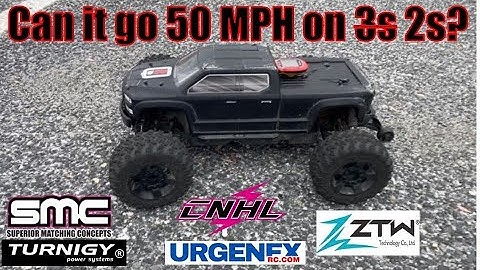 Arrma Big Rock - 2s, 26t Pinion + $40 ZTW 120A ESC. As Fast as 3s on Stock Gearing? 4 LIPOs Tested!