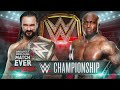 Drew mcintyre vs bobby lashley  official match card  wwe backlash 2020