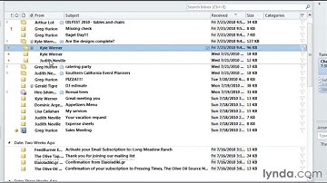 Outlook Tutorial - How to group emails by conversation