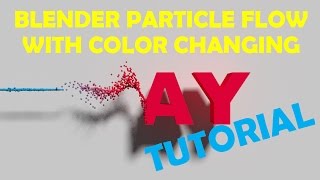Blender particle simulation with color changing tutorial