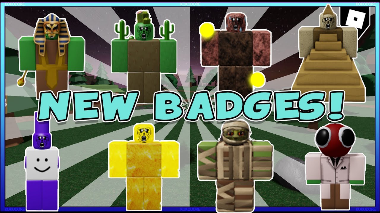 HOW TO FIND ALL NEW 10 BADGES in Find The Zombie Morphs (73) ROBLOX.