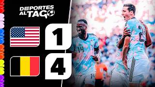 ✅ BÉLGICA goleó 4-1 a ESTADOS UNIDOS y jugará los CUARTOS DE FINAL frente a ESPAÑA