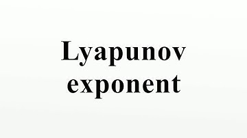 Lyapunov exponent