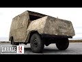 Driving our concrete UAZ for the first time