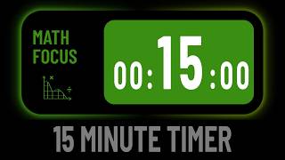 Minimalist Silent 15 Minute Countdown Timer For Math Focus