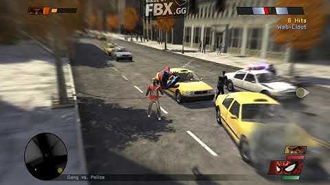 Spider Man Web of Shadows Gameplay Part 9 GANGS VS POLICE Walkthough