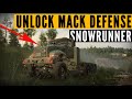 How to unlock the mack defense m917 in snowrunner season 10 fix  connect