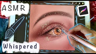 🤍 ASMR - Showing you my Art in Procreate - Whispered Ramble - With some iPad Writing Sounds screenshot 4