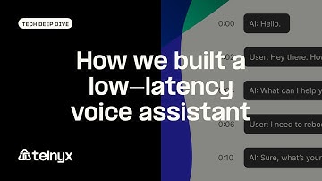 Building a Low Latency Voice Assistant