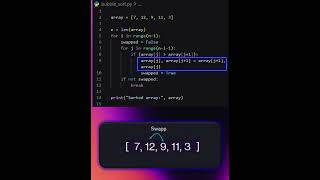 Bubble Sort explained #algorithm  #python
