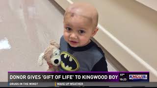 Kingwood boy diagnosed with Leukemia healthy today thanks to Boston woman