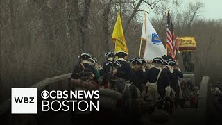 Reenactments in Lexington and Concord mark 250 years since start of American Revolution