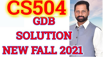 CS504 GDB 1 Solution Fall 2021 by Abid Farooq Bhutta || SE gdb solution fall 2022